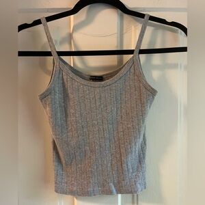 Brandy Melville Light Gray Knit Top